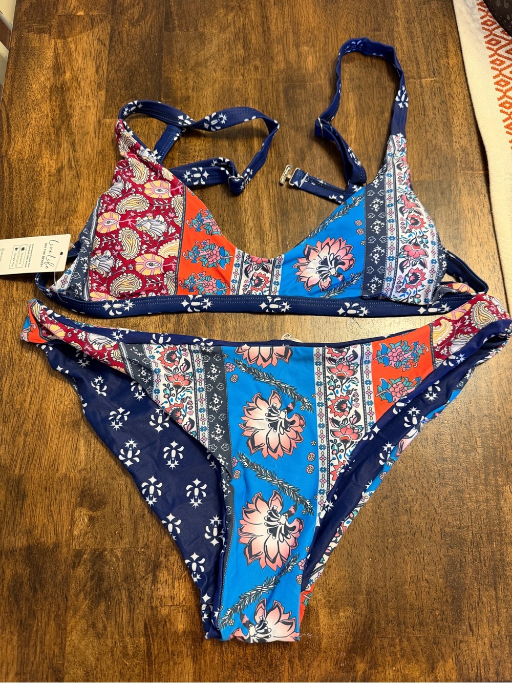 NWT CUPSHE Reversible One-Piece Swimsuit | Size Large | Adjustable Straps